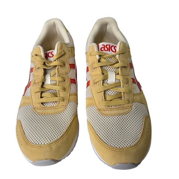 ASICS Mens Lyte Classic Sneakers Shoes Vanilla/Red Clay SZ 11 Suede Running - Picture 2 of 12